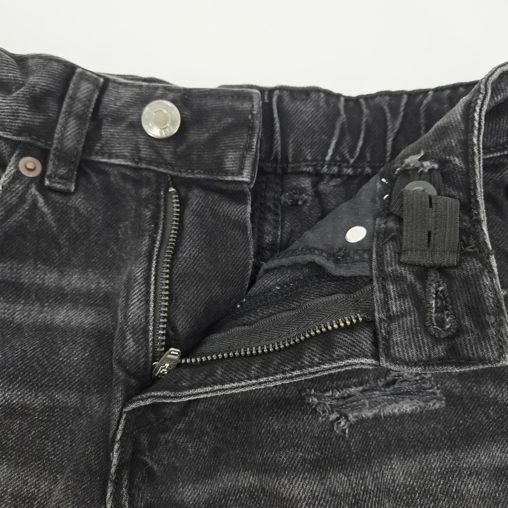 Zara Kids Distressed Black Denim Shorts Cut Offs Big Girls‎ 11-12 Years Jorts